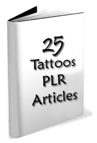 Product picture Tattoos PLR Articles